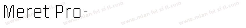 Meret Pro字体转换